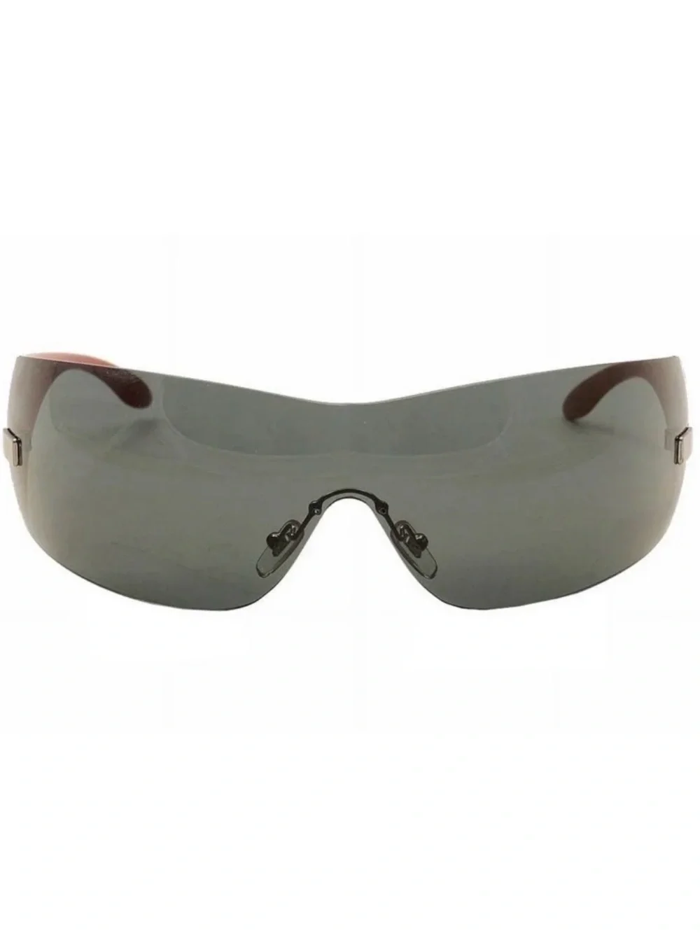 New Versace VE2054 100187 Oversized Shield Sunglasses in Black Authentic